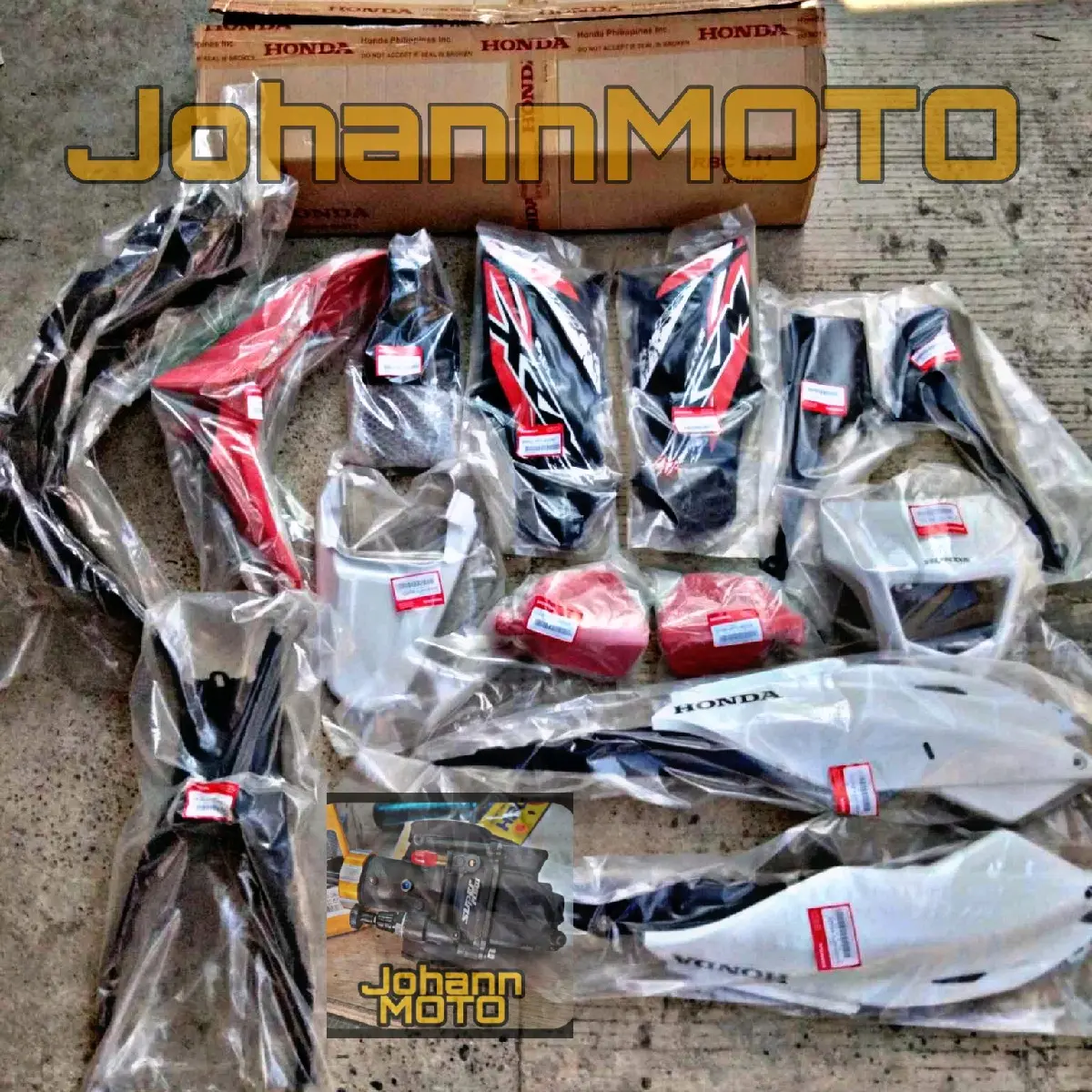XRM 125 COMPLETE FAIRINGS SET ORIGINAL HONDA - TikTok Shop Philippines