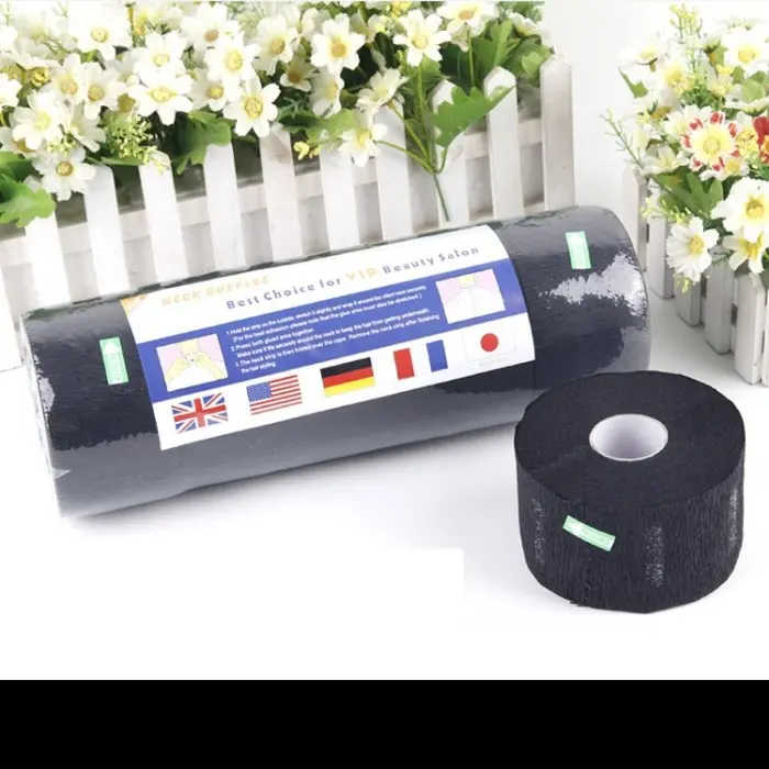 Neck Paper Hitam Tisu Leher Barber 100 lembar/roll