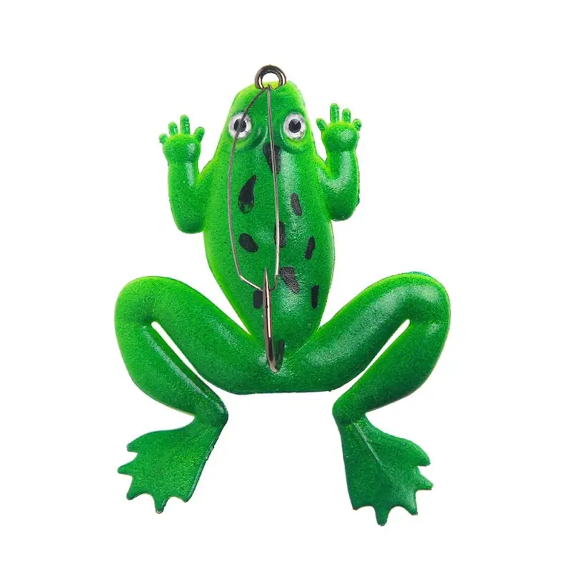 Mồi Ếch Mềm, Mồi Giả Nhân Tạo, Mồi Câu Cá, Wobbler, Trọng Lượng 5.2G / 6Cm, Móc Đơn, Thích Hợp Để Câu Cá Nước Ngọt, Dụng Cụ 6