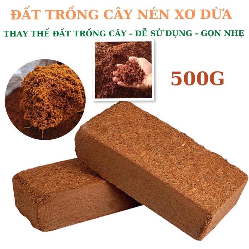 Combo 5 Viên Nén Xơ Dừa Hữu Cơ Thay Thế Đất Trồng Cây Tặng kèm 1 Túi Hạt Giống F1