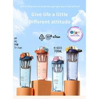 Gambar Botol Minum Infus Water H-6223 Leakproof 700ML - Orange Blue dari Ollahomeliving Kota Bogor 1 Tokopedia