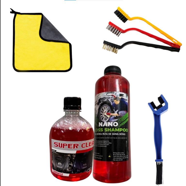   Combo rửa xe tặng vòi xịt  Combo 7 món rửa xe  chăm sóc xe bọt tuyết dụng cụ rửa xe khăn găng tay cọ rửa xe dung  dichtay Phụ Kiện Lau Xe giay  rua dầu  rửa  sên nước  rửa  xe  không  chạm bọt  tuyết  rửa  xe  ô  tô 