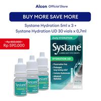 Gambar Systane Hydration Lubricant Eye Drops | Botol 5 ml (x3) + Vial Isi 30 @0.7 ml (x1) dari Alcon Indonesia Kota Administrasi Jakarta Selatan 1 Tokopedia