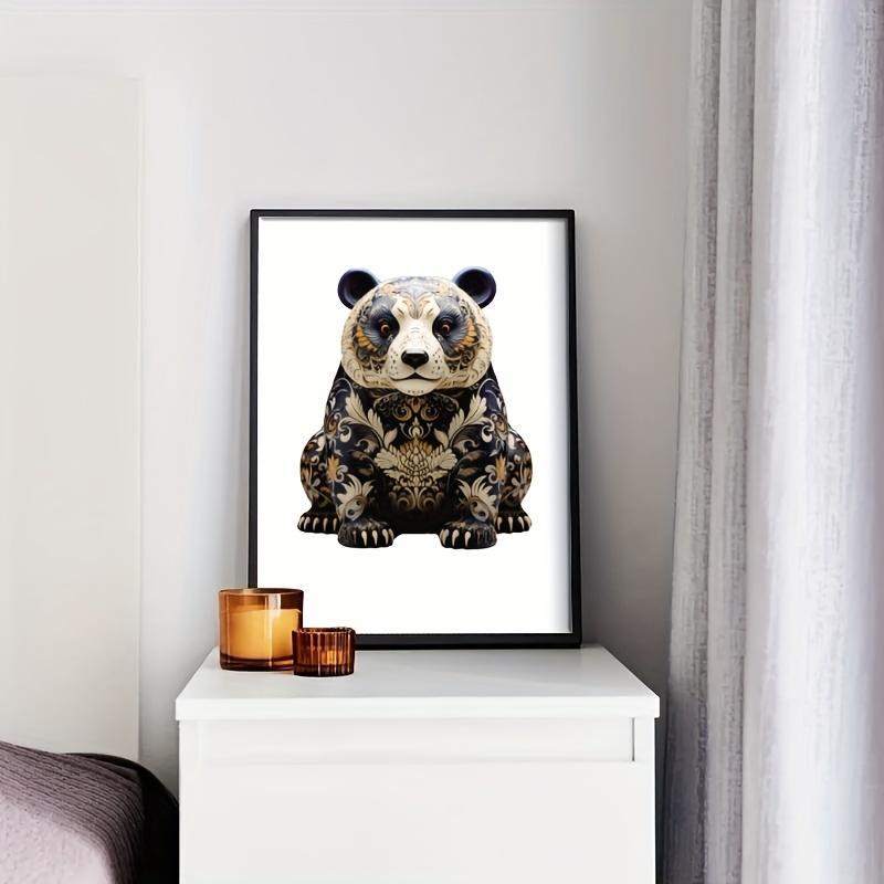 Panda Design Wooden Puzzle (1 Set), Unique Irregular Shape Wooden Puzzle, Brain Teaser Toy, Kids Toys, Gift for Her, Men's Gift 3