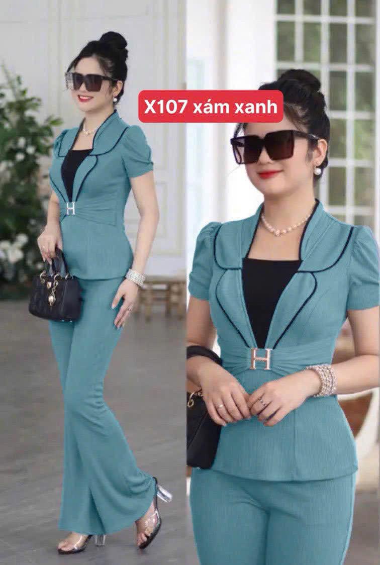 Product Introduction of Mã [X107]: set bộ thun xốp nhật mặc nhà, đi chợ, đi chơi cho chị em 24