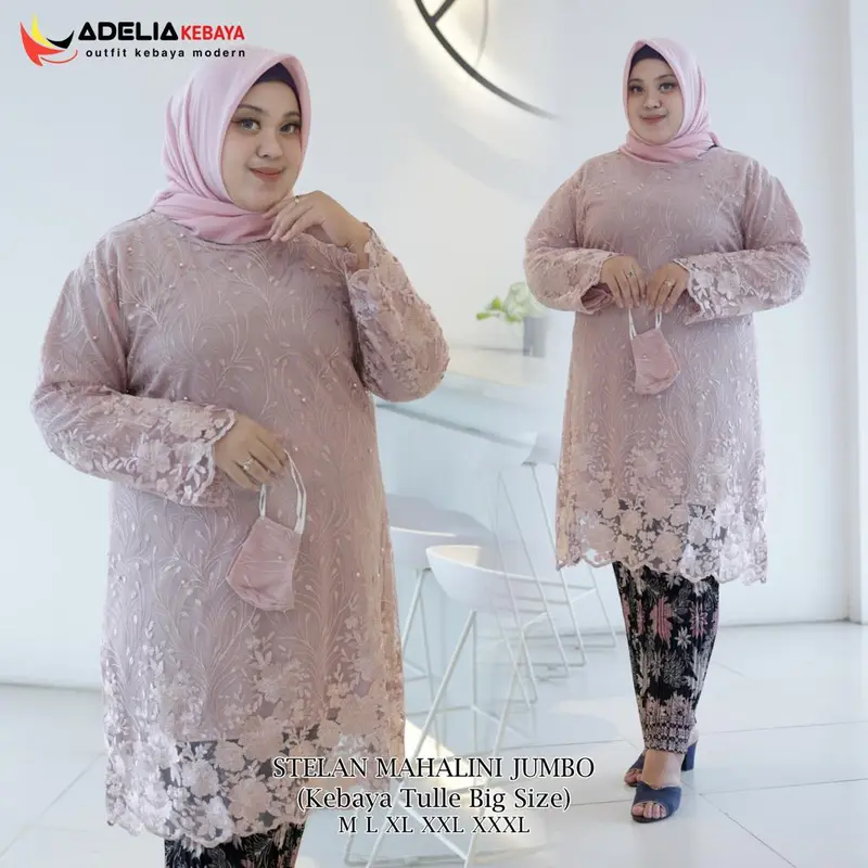selamat datang di toko aulia kebaya store ( COD ) SET KEBAYA TUNIK MAHALINI JUMBO LD 130 - KEBAYA BIG SIZE TERBARU - OUTFIT PESTA TERBARU KEBAYA YANG COCOK UNTUK ACARA PESTA DAN KONADNGAN Atasan Batik Bawahan Panjang Setelan Wanita Kondangan Wisuda 5