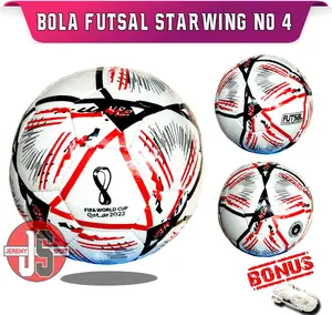 bola Futsal / futsal ball indoor dan outdoor Bahan Starwing / Tikar Size 4 Free Pentil dan Jaring peralatan kiper