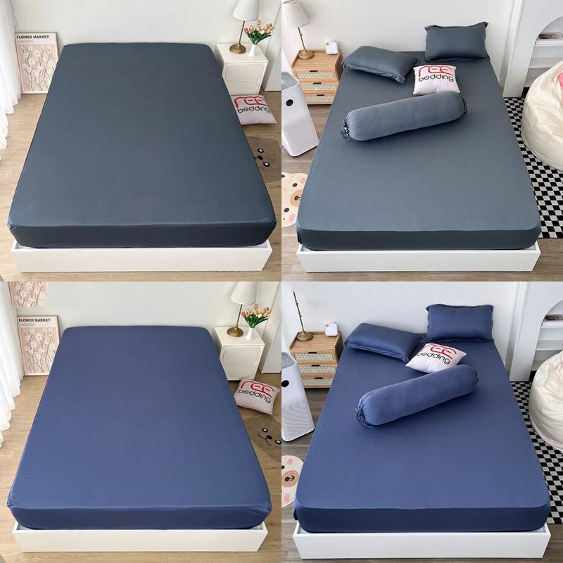 Ga giường và vỏ gối thun lạnh trơn REE Bedding TL253 đủ size trải drap nệm 1m2, 1m4, 1m6, 1m8, 2m2