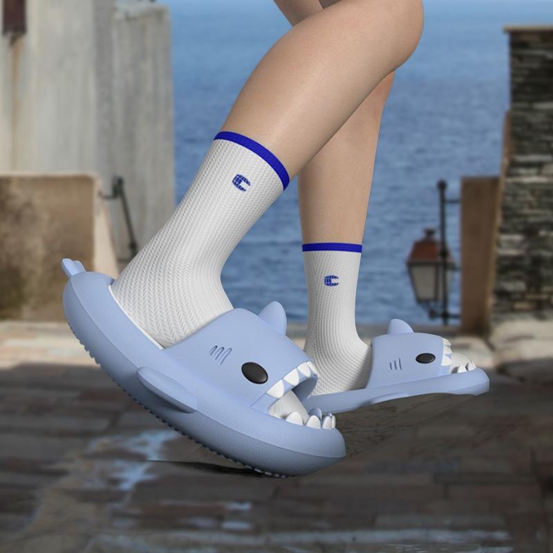 Starlight Sendal Selop Anak Model Baby Shark Sandal Anak Karakter Hiu Cowok Cewek Unisex Sandal Casual Sandal Cewek Elastic Empuk HSN602 6