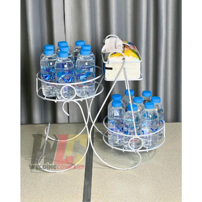 Rak Aqua Tempat Minuman dan Tisu Model Terbaru Estetik Anti Karat - Brand Besi Kokoh 1