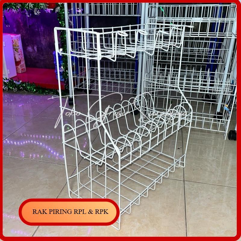 Rak Piring RPL & RPK knockdown/Rak kawat tebal/Rak wastafel/Rak dapur ...