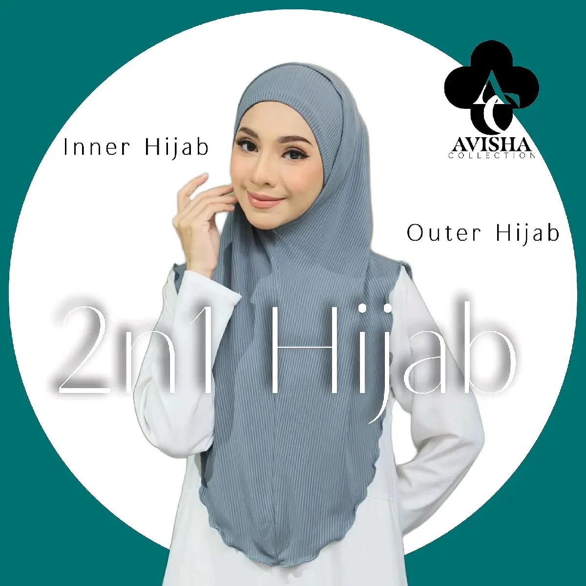 AVI.SHA Syria with Pendant 2n1 Knitted Instant Hijab combong cold wash red all seasons long sukob malaysian shayla habibi affordable jilbab triangle burqa rectangle