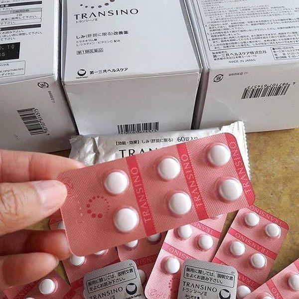 Hôp Trắng - VIÊN UỐNG HỖ TRỢ GIẢM NÁM TRANSINO NHẬT 1