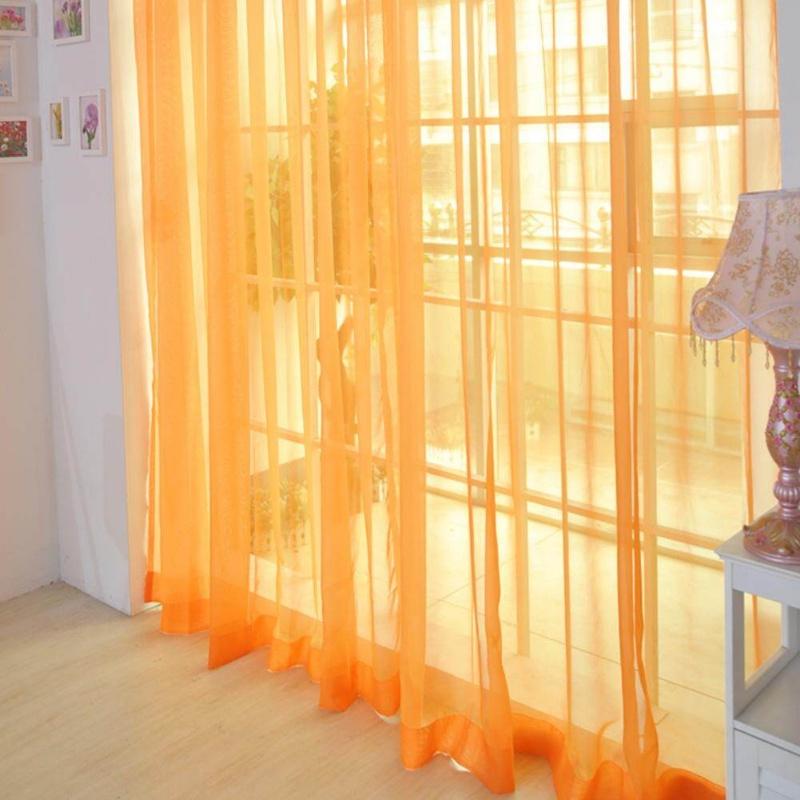 Rèm Voile Hoa, 100 * 200cm, Màu Pastel Sáng, Đầy Màu Sắc, Trang Trí Ngôi Nhà Đẹp, Bảng Điều Khiển Rèm Cửa Và Cửa Sổ, Voan Xuyên thấu, Khăn Quàng cổ, Thích Hợp Cho Lễ Ramadan Raya, Không Bao Gồm Vỏ Gối 6