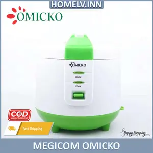 OMICKO RICE COOKER / MAGIC COM MC 101 PL 1,2 Liter GARANSI RESMI Listrik Panci Aluminium Bagian Dalam Ventilasi Uap yang Dapat Dilepas Dan Dibawa Kemana Saja Printilan Prabotan Rumah Tangga Kontrakan Apartemen Baru Kostan Murah Modern Magicom Homelv.Inn