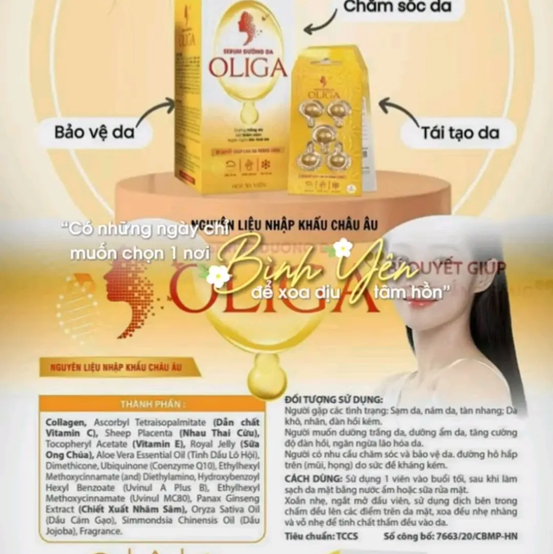 Serum Dưỡng Trắng Da OLIGA - Cấp Ẩm Cho Da Nữ - Women, Skincare