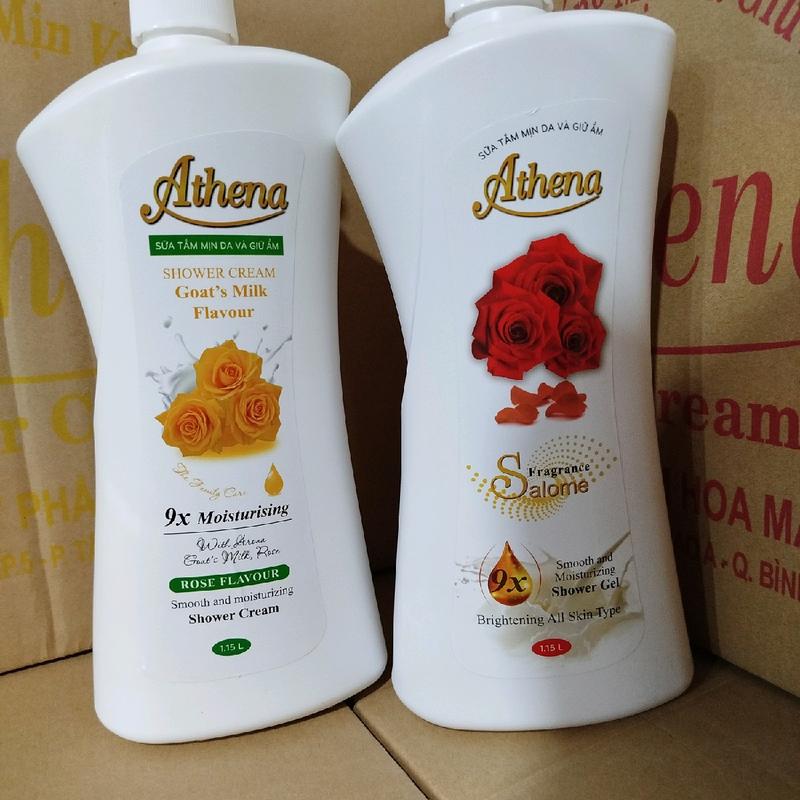 Sữa Tắm Sáng và Giữ Ẩm Athena (chai 1150ml) - Combo 4 chai - Dưỡng Body, Dưỡng Da Body Làm Đẹp Da 2