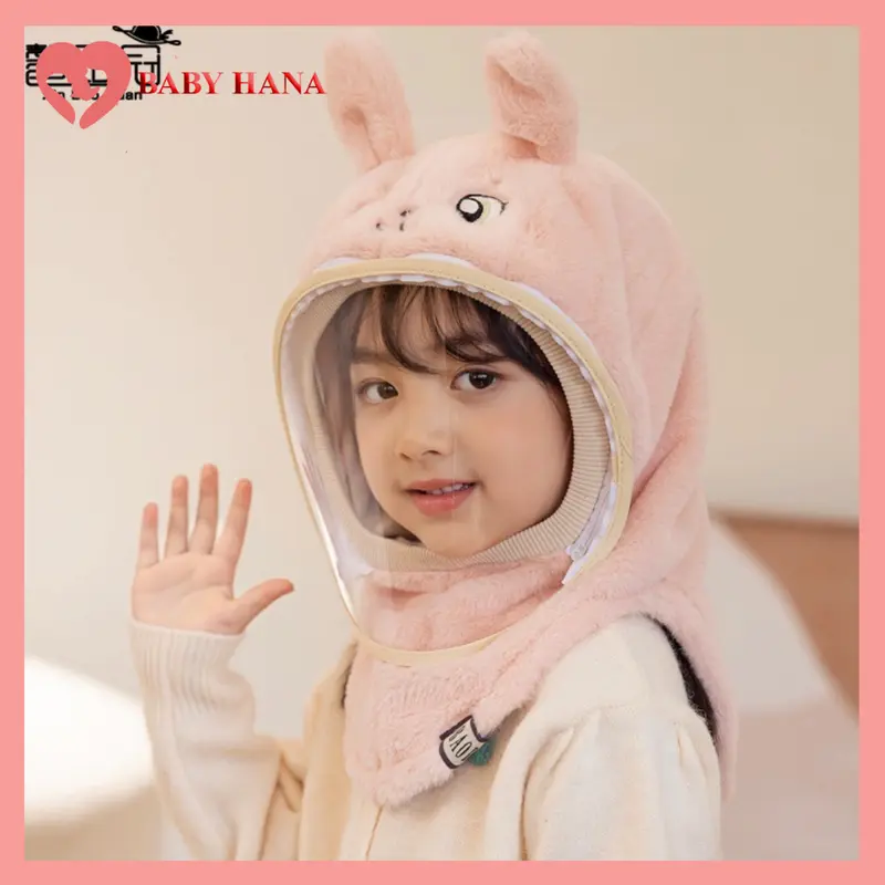 Mũ Len Trùm Đầu Giữ Ấm Có Kính Chắn Giọt Bắn, Chống Gió Chống Bụi Cho Bé 7