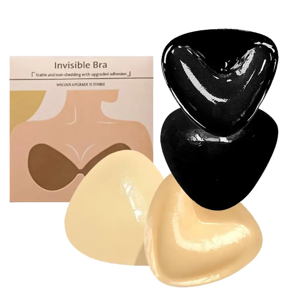 Self-adhesive Bra Pad Reusable Invisible Push Up Bra Pads Women Bra Accessories Thickened Insert Bra Pad For Lingerie Swimwear Bikini Women's Underwear