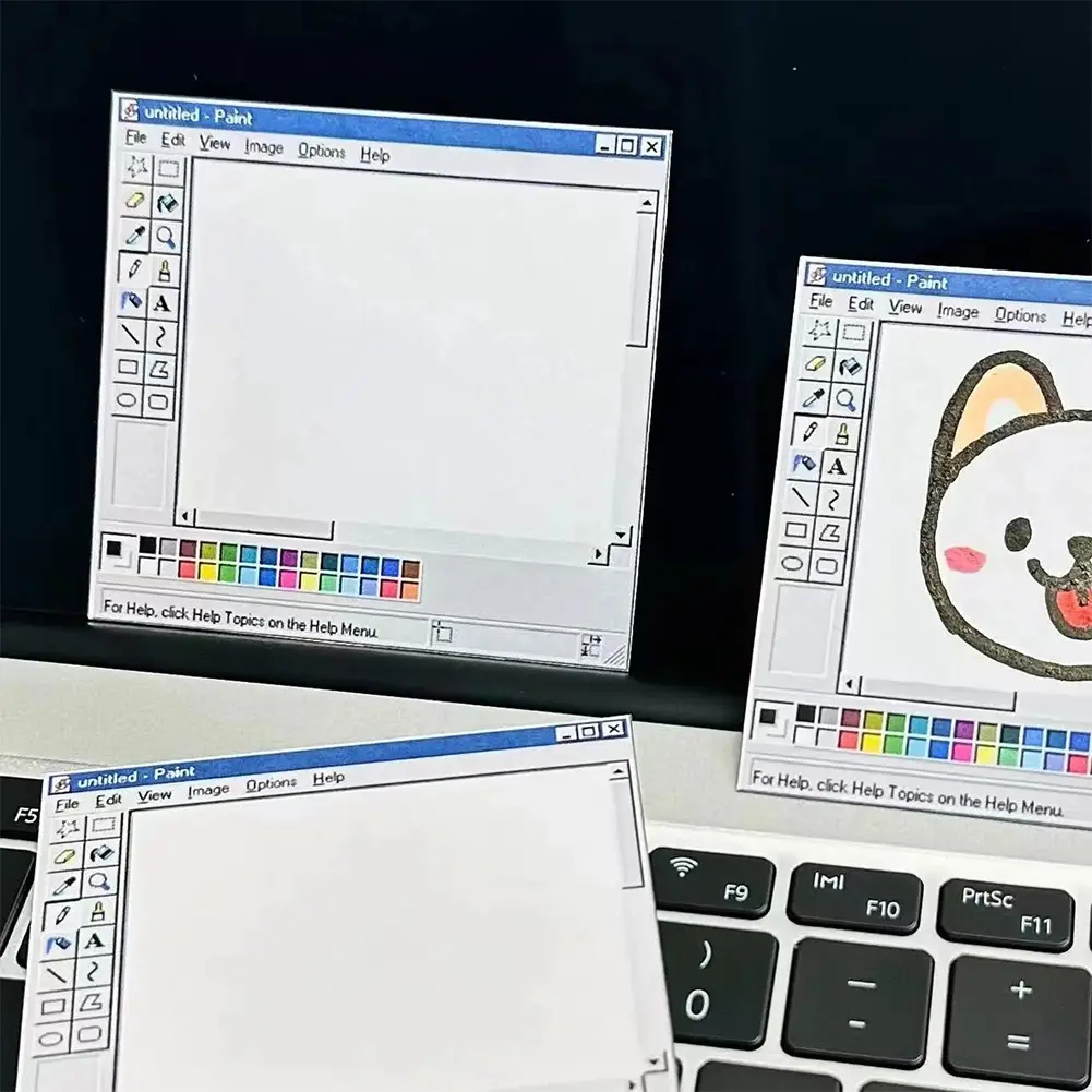 50Sheets Vintage Computer Drawing Board Notepad Retro Style Square ...