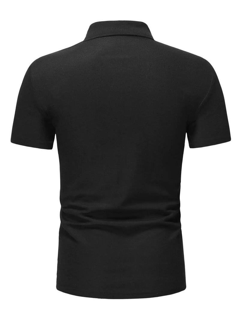Product Introduction of Men's Regular Fit Polo Shirt, Casual Short Sleeve Collar Top for Summer, Fashion Men's Clothes for Daily Wear 2