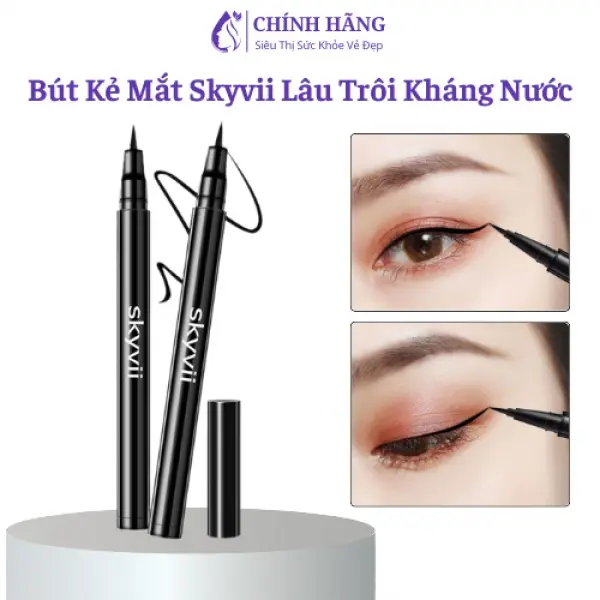 Bút Kẻ Mắt Skyvii Eyeliner 0.1mm Dạng Lỏng Chất Chống Nước, Lâu Trôi, Mực Đậm Đều 5g