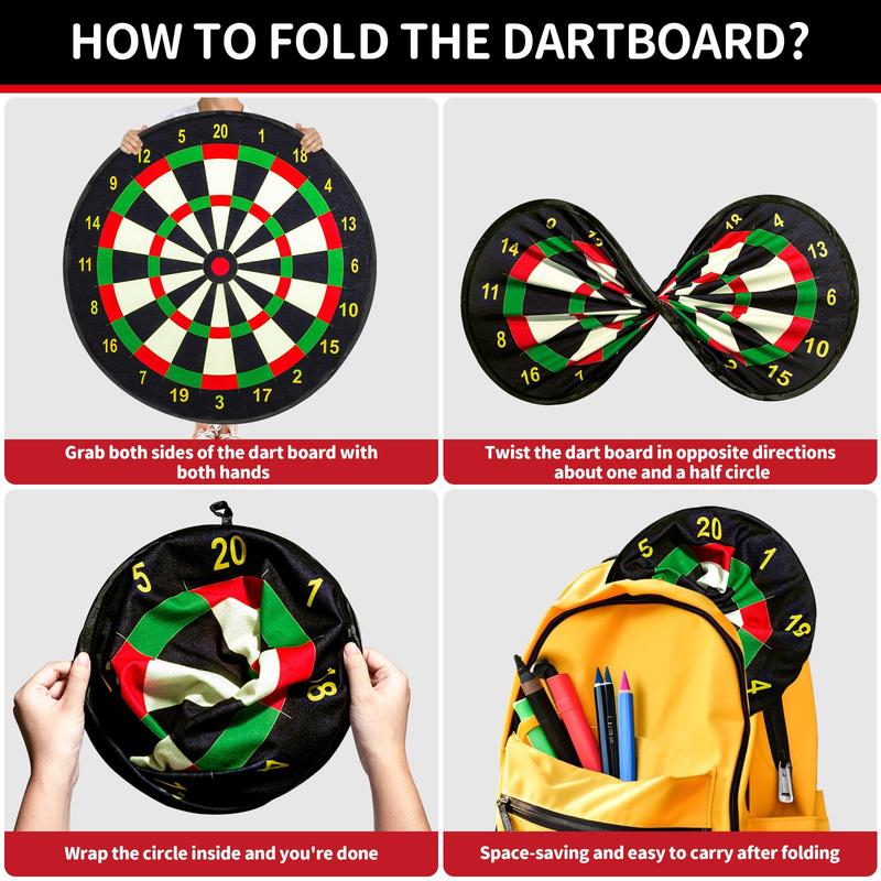 Dart Board Toy, 1pc Dart Board with 20pcs Dart, Christmas Fun Party Game Toy for Indoor and Outdoor Sports, Sports & Outdoor Play Toy, Interactive Game Toy, Christmas Gift, Stocking Filler 3