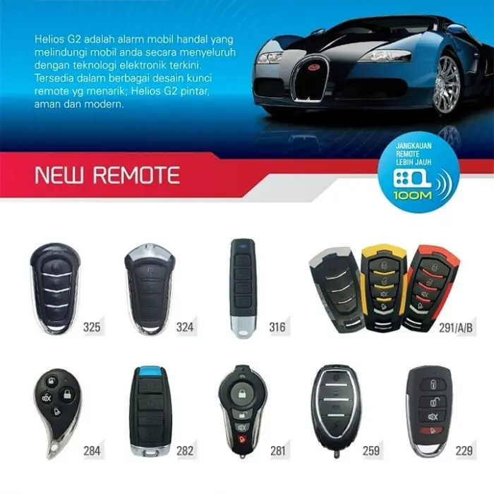 Alarm Mobil Alarm Helios G2 Car Alarm System - 359 1
