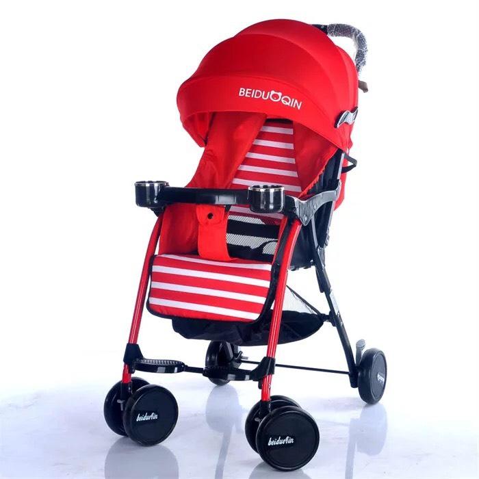 Xe đẩy 1 chiều 3 tư thế chính hãng BEIDU QIN có  mái che cho bé 2
