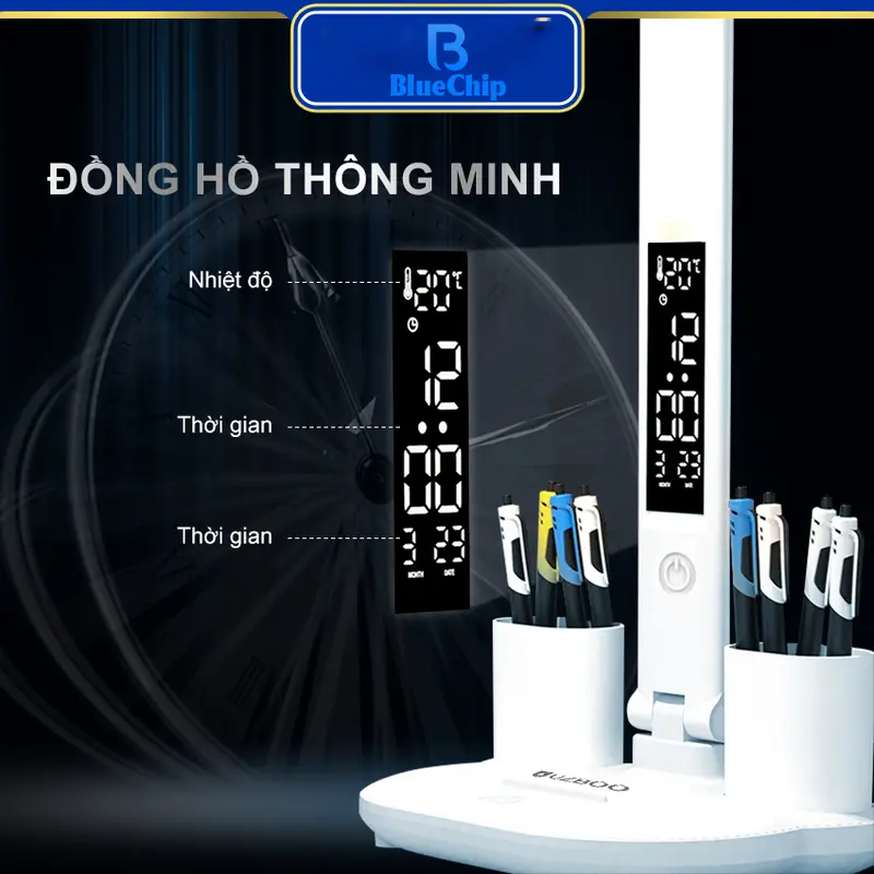 Đèn bàn đọc sách chống cận cao cấp, Đèn Học Sạc Tích Điện Chống Cận Thị Điều Chỉnh Độ Sáng Gấp Gọn Tiêu chuẩn Nhatom365 đènhọc 2