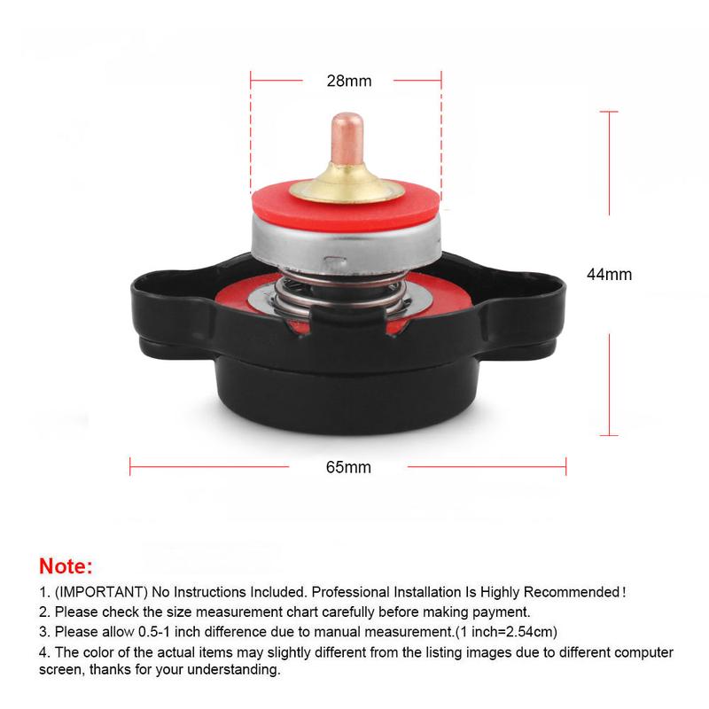 Product Introduction of High Pressure Water Tank Thermostatic Radiator Cap Cover With Temp Gauge Meter 1.8 Bar For Kawasaki Kx 65 80 85 100 honda 19