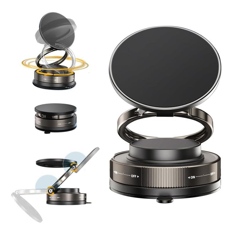 Vipbugo 360° Magnetic Phone Holder - Adjustable Vacuum Suction Cup Mount For All Smartphones
