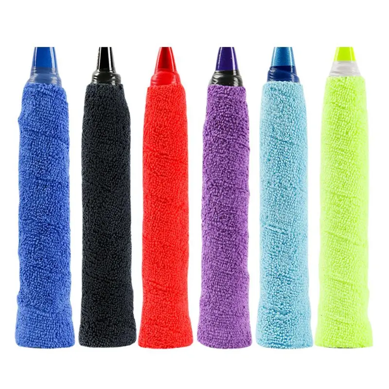 Băng Thấm Mồ Hôi Vợt Cầu Lông, Tay Cầm Khăn Chống Trượt, Chất Liệu Microfiber, Vợt Overgrip, V4B9, Chất Liệu Khăn 8