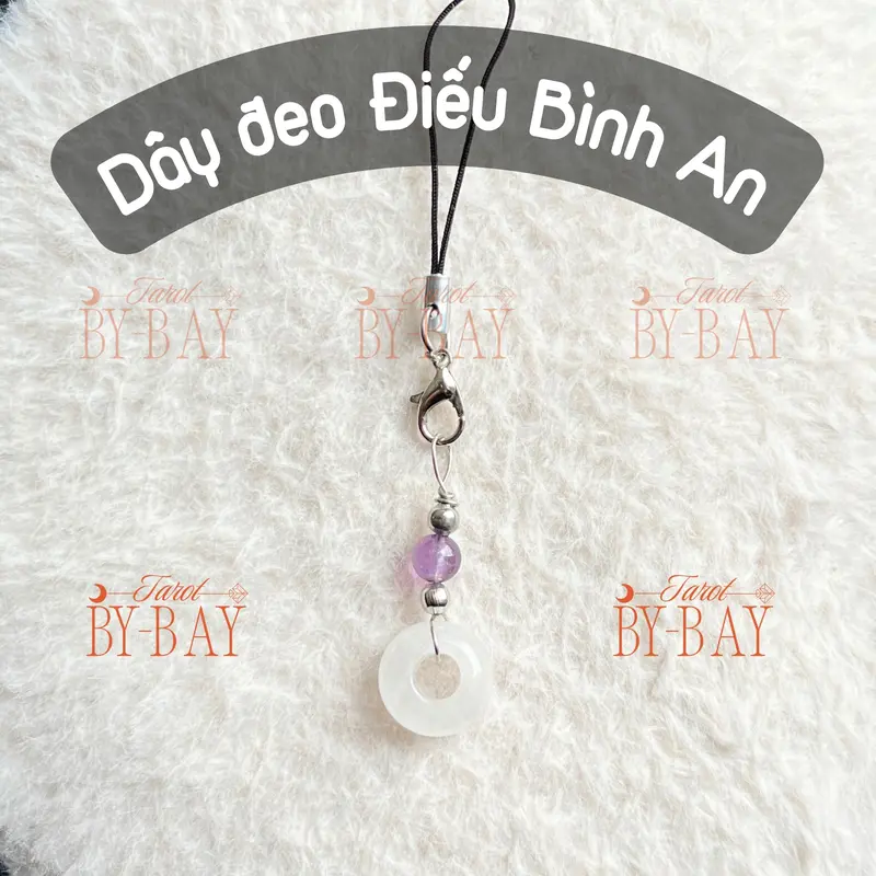Dây đeo điện thoại may mắn Đồng Điều mix Hạt Năng Lượng - Chibaytarot 4