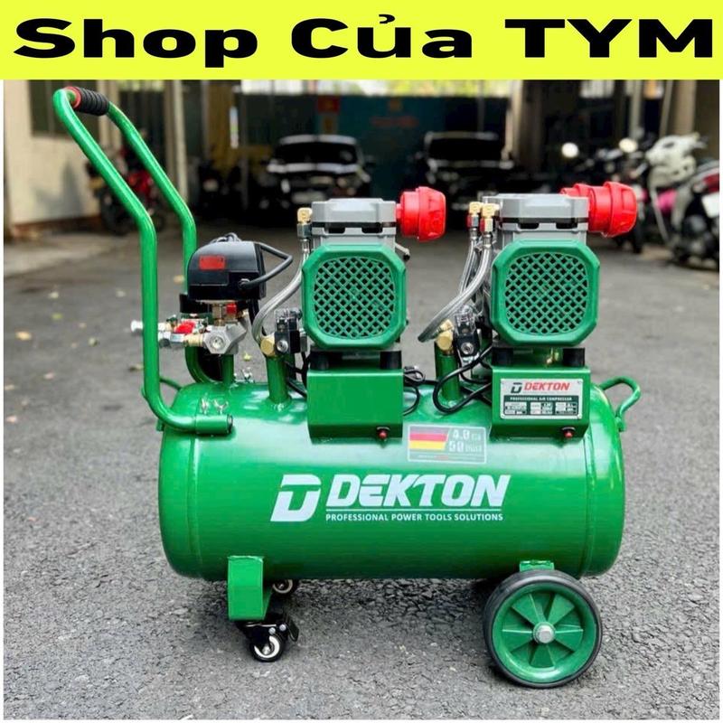 4Hp 50L Máy nén khí không dầu DEKTON DK-AC3950 và DK-AC3950PLUS - chính hãng - nạp hơi nhanh - công suất lớn - Áp 8bar