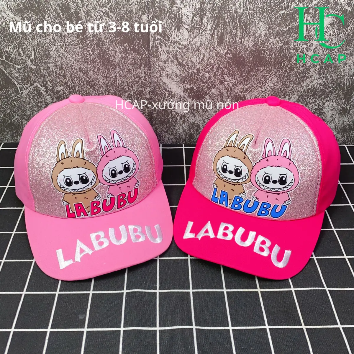[Mũ bé gái 3 đến 8 tuổi ] , mũ lưỡi trai labubu dành cho bé gái dễ thương