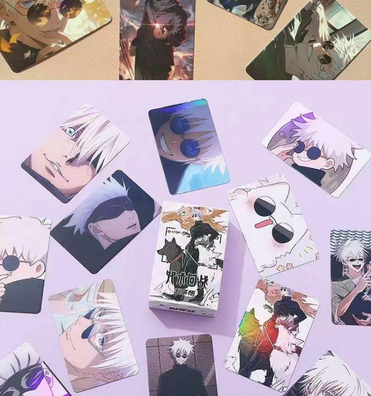 Product Introduction of รถบรรทุกขนาดเล็กเลเซอร์, Jujutsu Kaisen, การออกแบบรูปแบบที่สวยงาม, สไตล์การ์ด Lomo, อุปกรณ์ต่อพ่วงอะนิเมะ, โปสการ์ด, การ์ดจารบี, 55 ชิ้น 2
