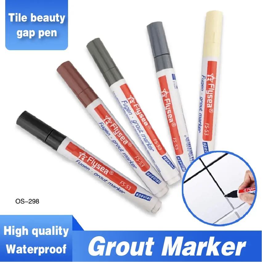 [SG Seller]Tile beauty stitch Pen Grout Coating Marker Wall Floor Tiles Refill Gaps Repair Anti Mould Non Toxic-7ml