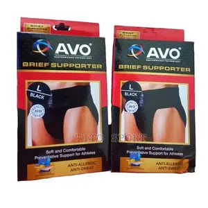 Brief Support Celana Olahraga Ketat Pria Hernia turun berok beruk pekerja berat ketedun tebal elastis ori avo Sport