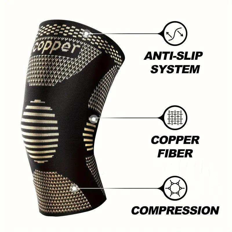 Product Introduction of Sports Knee Pads, 1 Pair Non-slip Knee Brace, Knee Support for Men & Women, Sports Knee Protector for Running Jumping Cycling Basketball 5