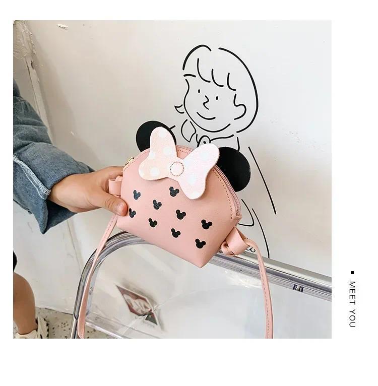 Product Introduction of Cute Princess Girl Coin Purse Crossbody Bag Children's Wallet Coin Bag Cute Cartoon Bow Kids Side Bags Bowknot Shoulder Bag 33