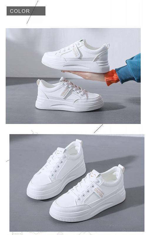Product Introduction of Casual Shoes for Women 2023 Summer Breathable Female White Shoes PU Leather Simple Design 16