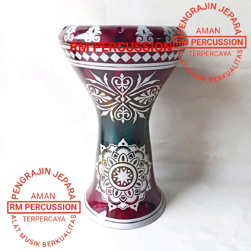 Darbuka 8 Inch Full Set Lengkap dengan Tas Busa dan Kunci L 7