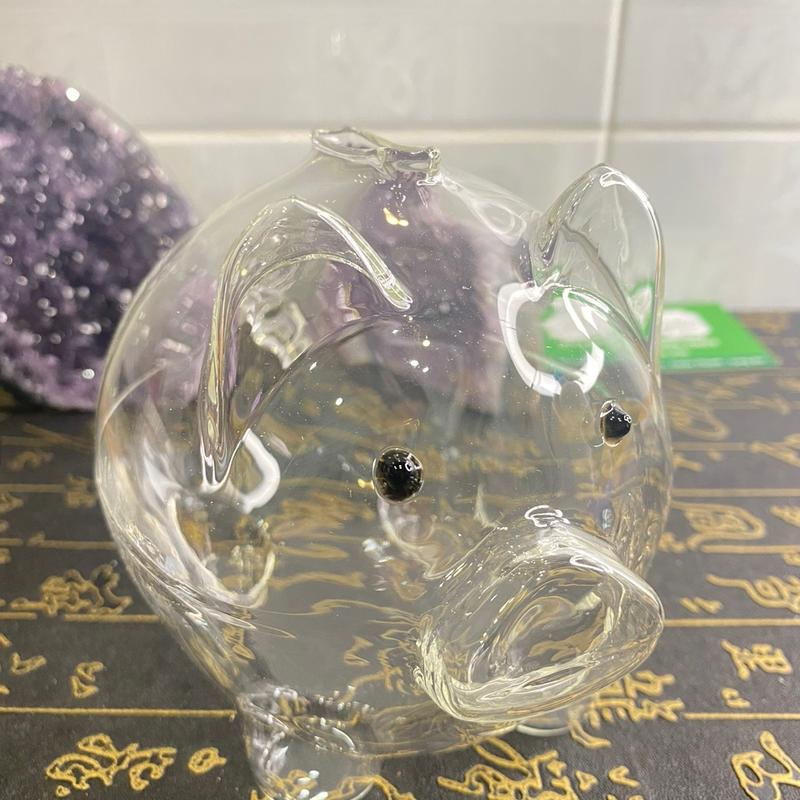 Heo thuỷ tinh đựng tiền hoặc vàng