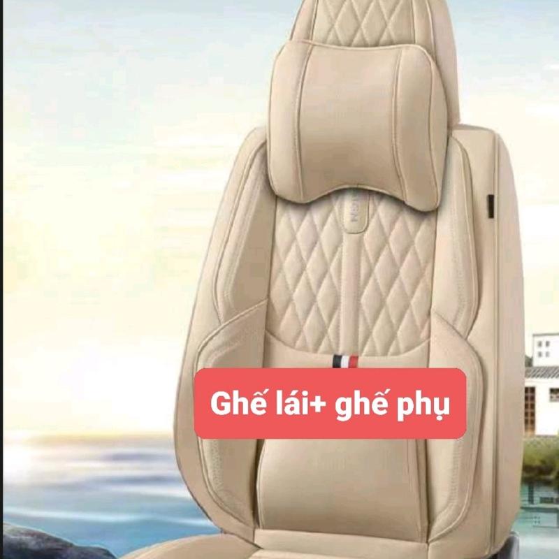 Áo ghế 9d Nappa cho ghế (LÁI+PHỤ) xe 4-5-7 chỗ - siêu nét, mềm êm, bảo hành 3 năm, TẶNG bộ gối