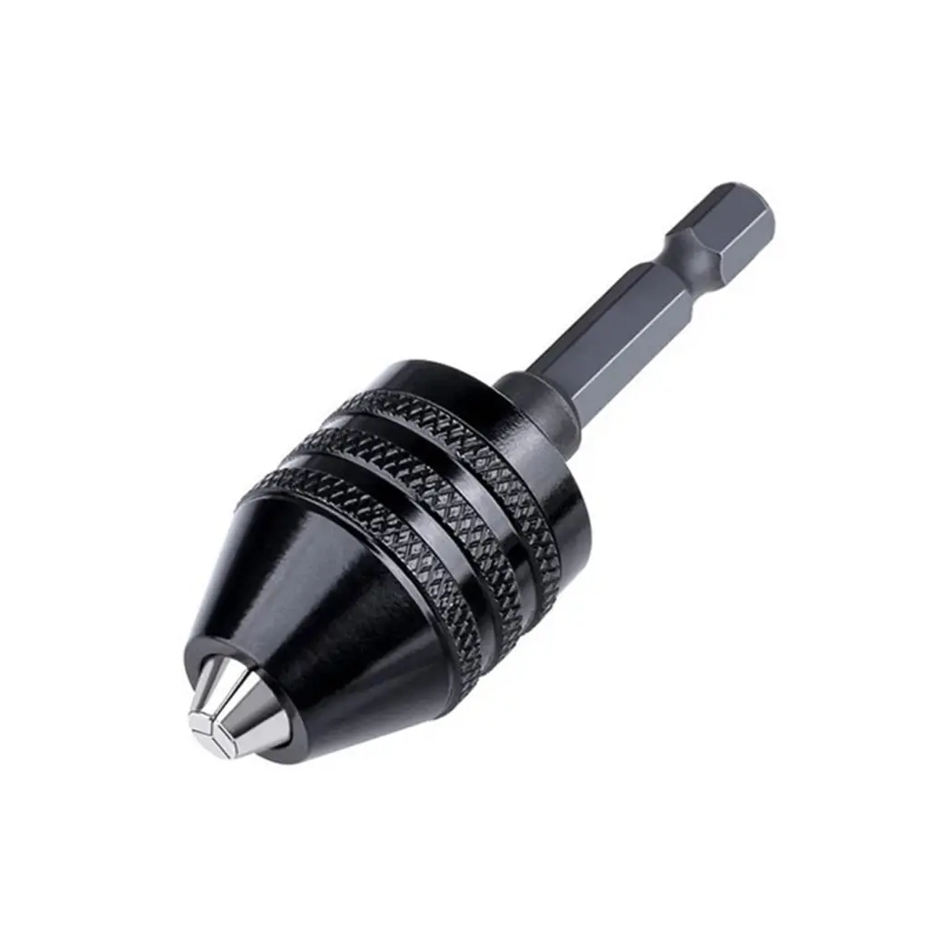 Hexagonal Handle Twist Drill Chuck for 0.3 6.5mm Bits Multi functional Durable
