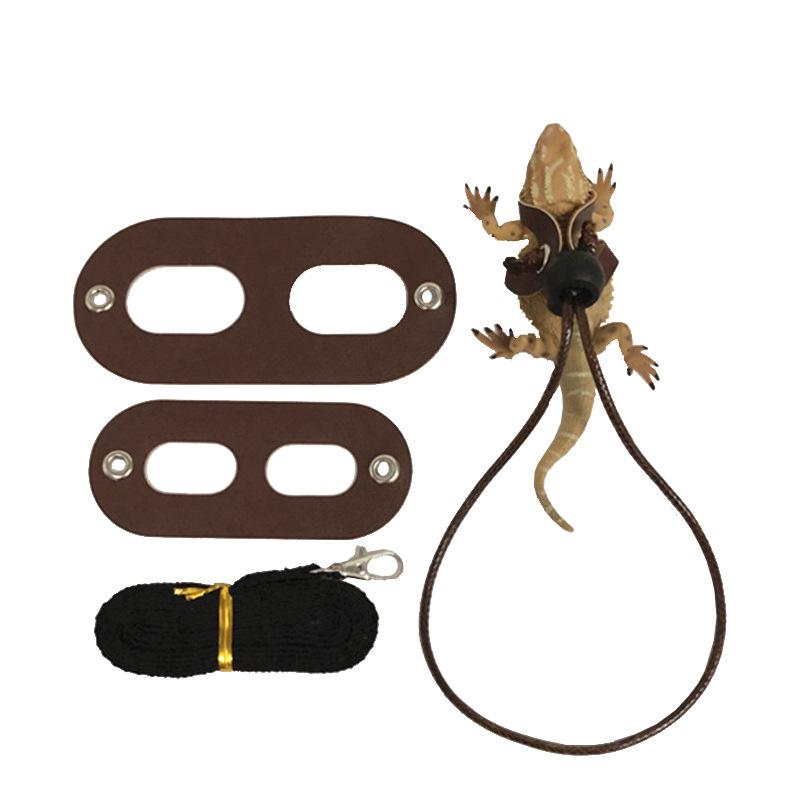 Product Introduction of 2025 Reptile Pet Lizard Leash with Wings Squirrel Harness Chinchilla Leash Green Gecko Lizard Guinea Pig Outdoor Leash 16