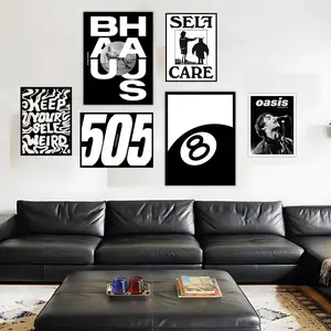 [MooiCraft] Hiasan Dinding Aesthetic Minimalis Poster Kayu Vintage Modern - Bahan Kayu MDF Premium