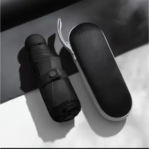 payung Kapsul Free Zipper Box Umbrella Mini / payung Lipat Mini / payung Lipat UV Mini  /Anti Hujan dan Sinar UV Matahari Besi payung hujan dan matahari tahanlama