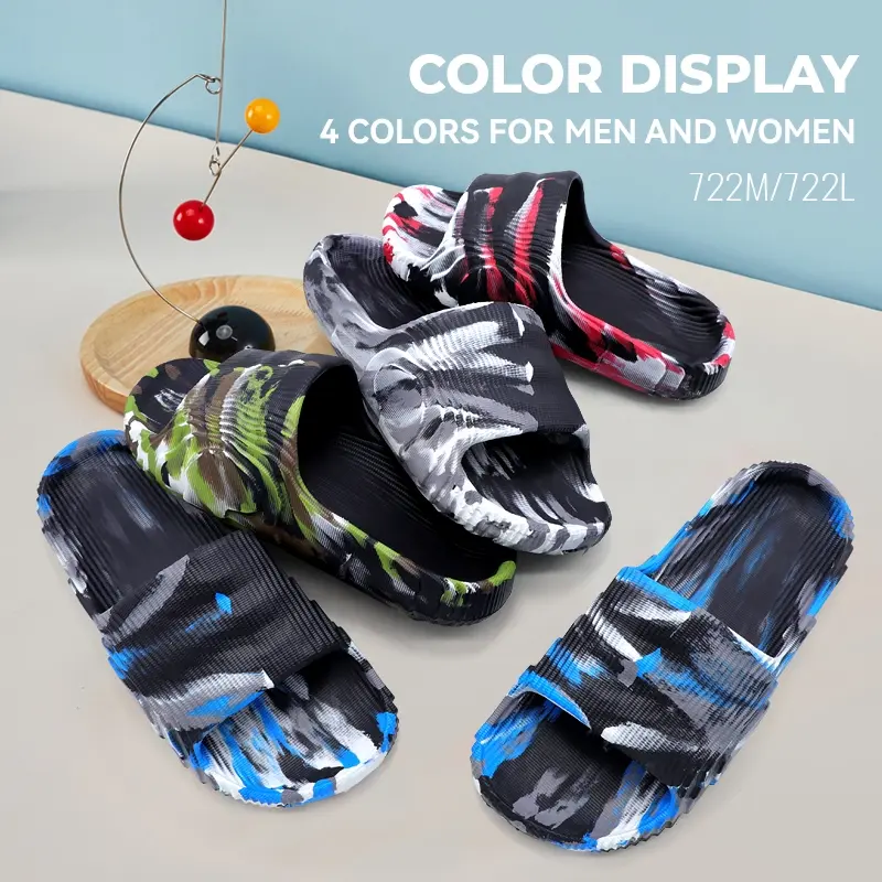 Takidtoo Sandal Platform Pria Sandal Slide Pria Anti Licin Sendal Flat Selop Rumah Wanita Slop Terbaru Wanita Sandal Slip Pria Shoes 7
